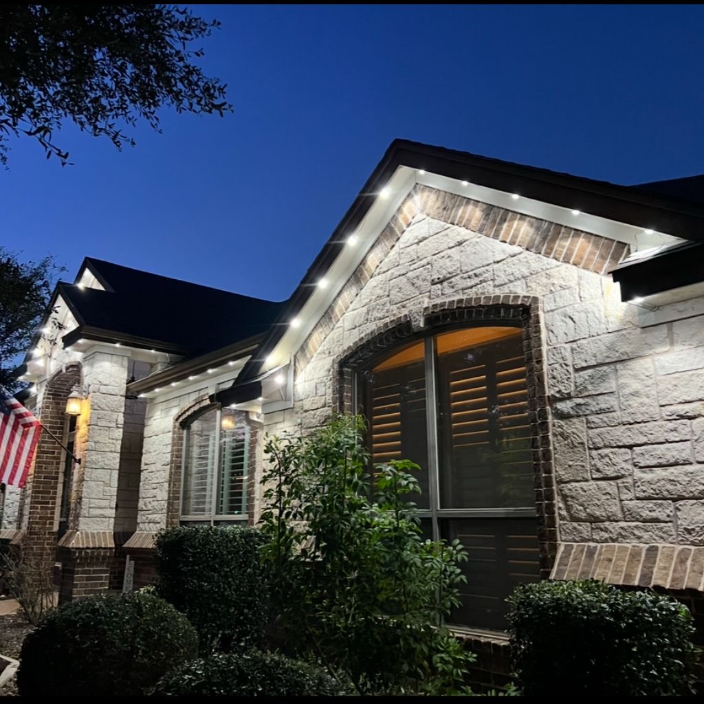 Permanent LED lighting installation on a Central Pennsylvania home 4